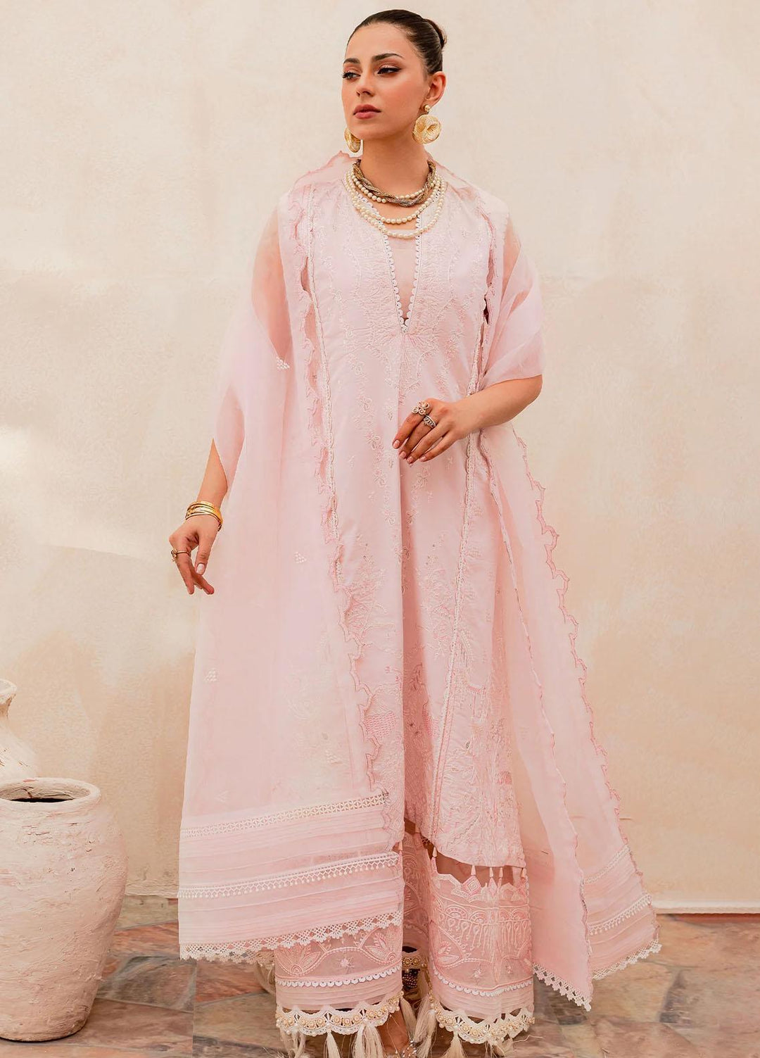Maheru By Freesia Premium Embroidered Lawn Suits Unstitched 3 Piece FRE23MH MLFD142 Dina - Summer Collection