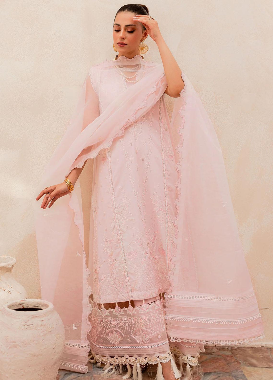 Maheru By Freesia Premium Embroidered Lawn Suits Unstitched 3 Piece FRE23MH MLFD142 Dina - Summer Collection