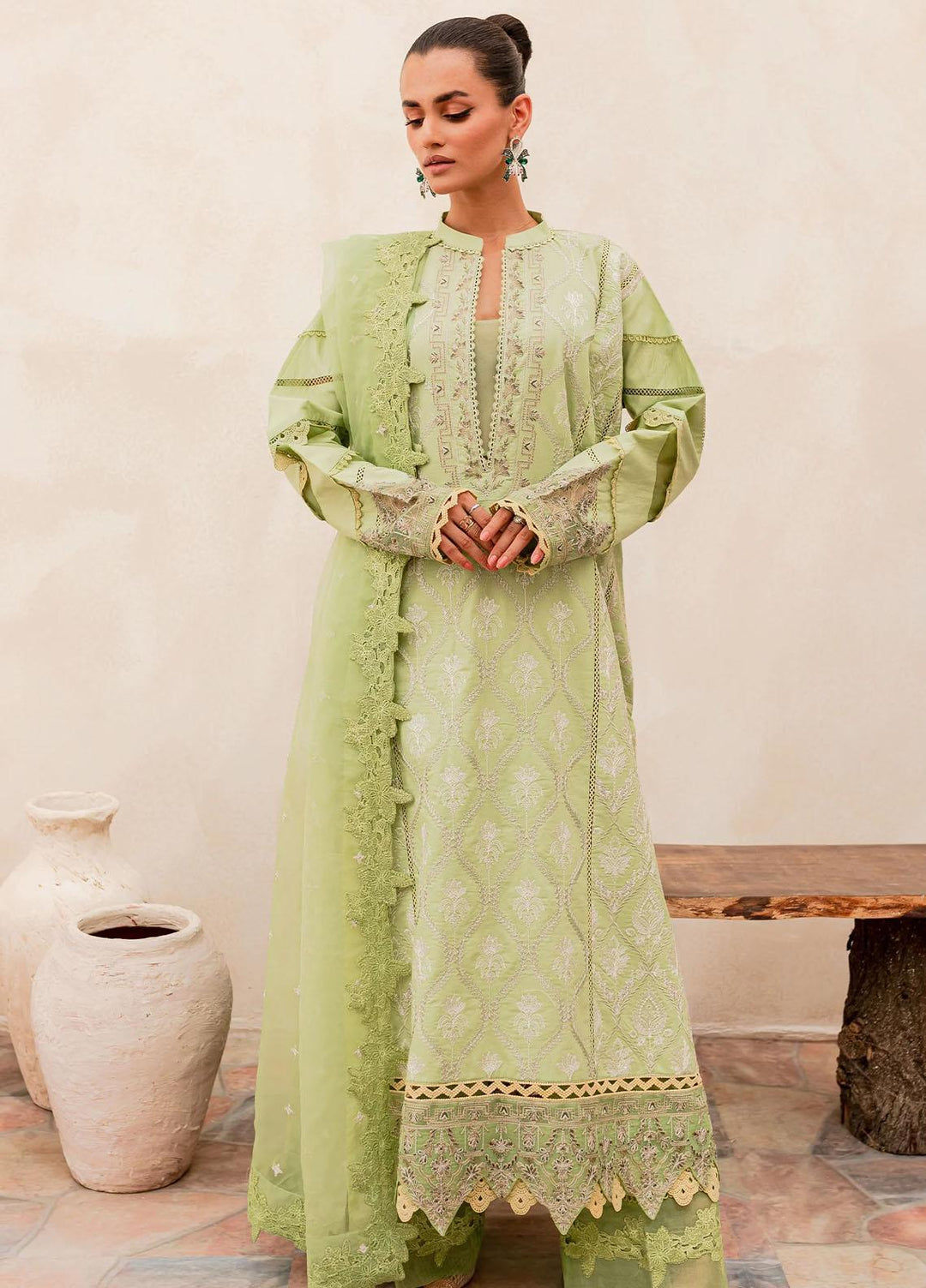 Maheru By Freesia Premium Embroidered Lawn Suits Unstitched 3 Piece FRE23MH MLFD144 Rimi - Summer Collection