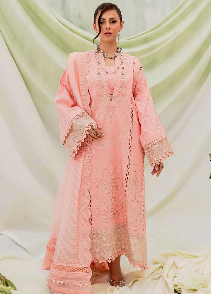 Maheru By Freesia Premium Embroidered Lawn Suits Unstitched 3 Piece FRE23MH MLFD146 Ranya - Summer Collection