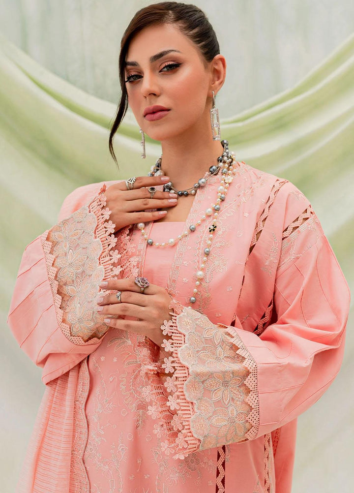 Maheru By Freesia Premium Embroidered Lawn Suits Unstitched 3 Piece FRE23MH MLFD146 Ranya - Summer Collection