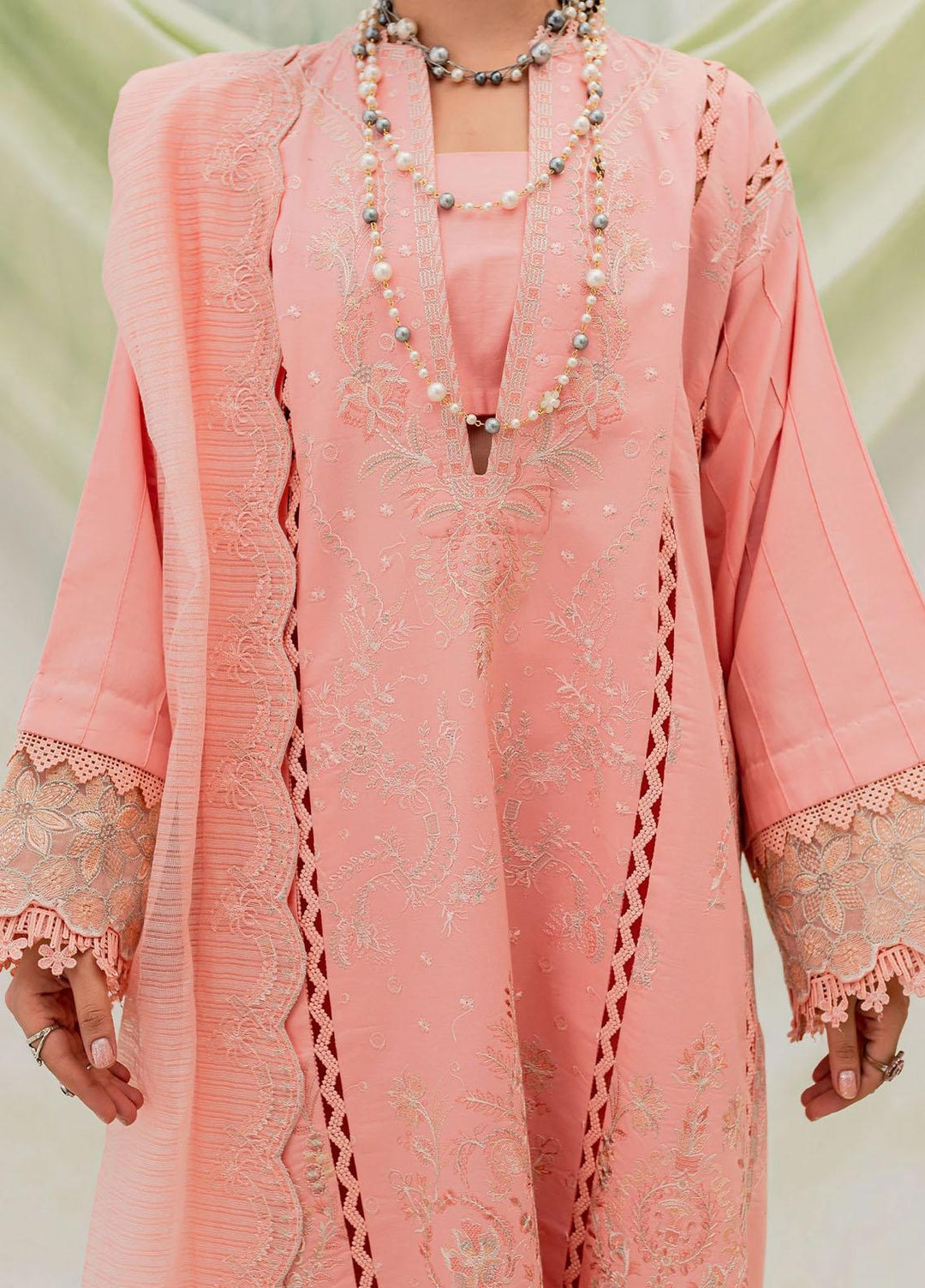Maheru By Freesia Premium Embroidered Lawn Suits Unstitched 3 Piece FRE23MH MLFD146 Ranya - Summer Collection