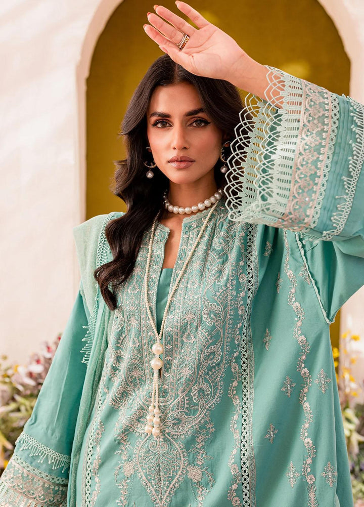 Maheru By Freesia Premium Embroidered Lawn Suits Unstitched 3 Piece FRE23MH MLFD150 Sumi - Summer Collection