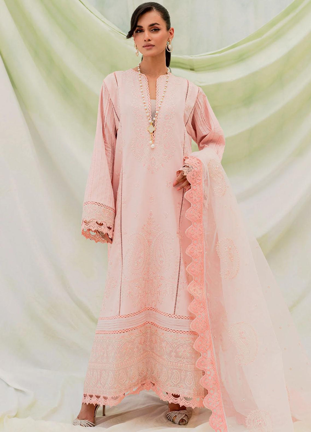 Maheru By Freesia Premium Embroidered Lawn Suits Unstitched 3 Piece FRE23MH MLFD152 Porna - Summer Collection