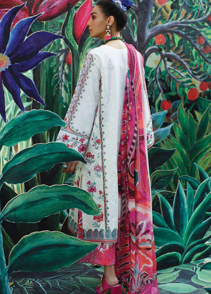 Mahgul Embroidered Lawn Suits Unstitched 3 Piece MG21LR MLL21-09 - Luxury Collection