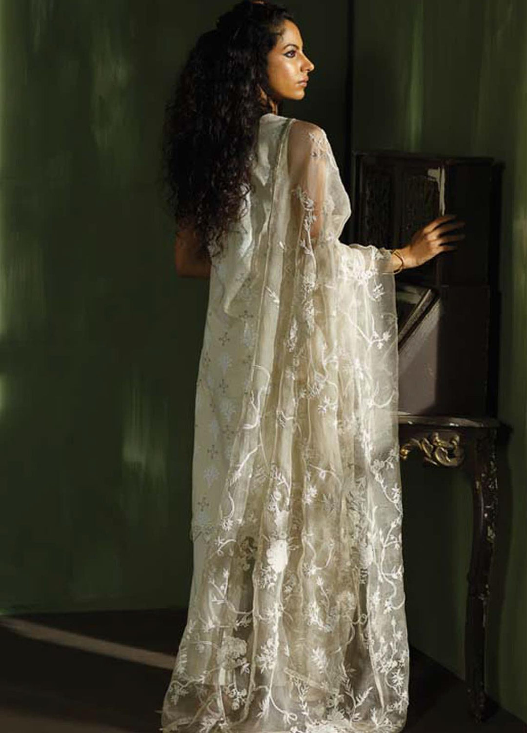 Mahgul Embroidered Lawn Suits Unstitched 3 Piece MG21LR MLL21-12 - Luxury Collection