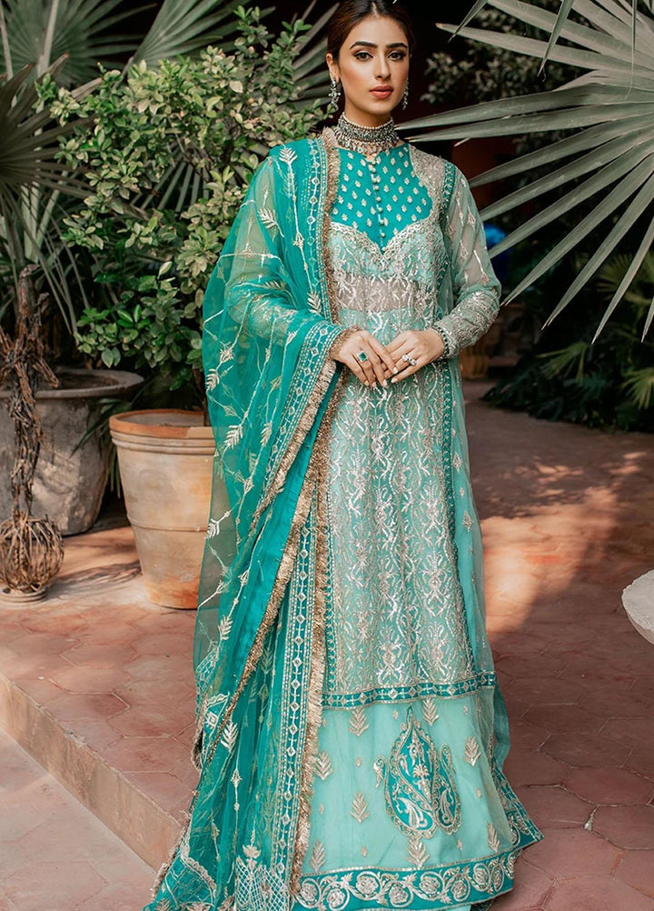 Mahgul Embroidered Organza Suits Unstitched 3 Piece MG21WU MWC-07 Feroza - Wedding Formals Collection