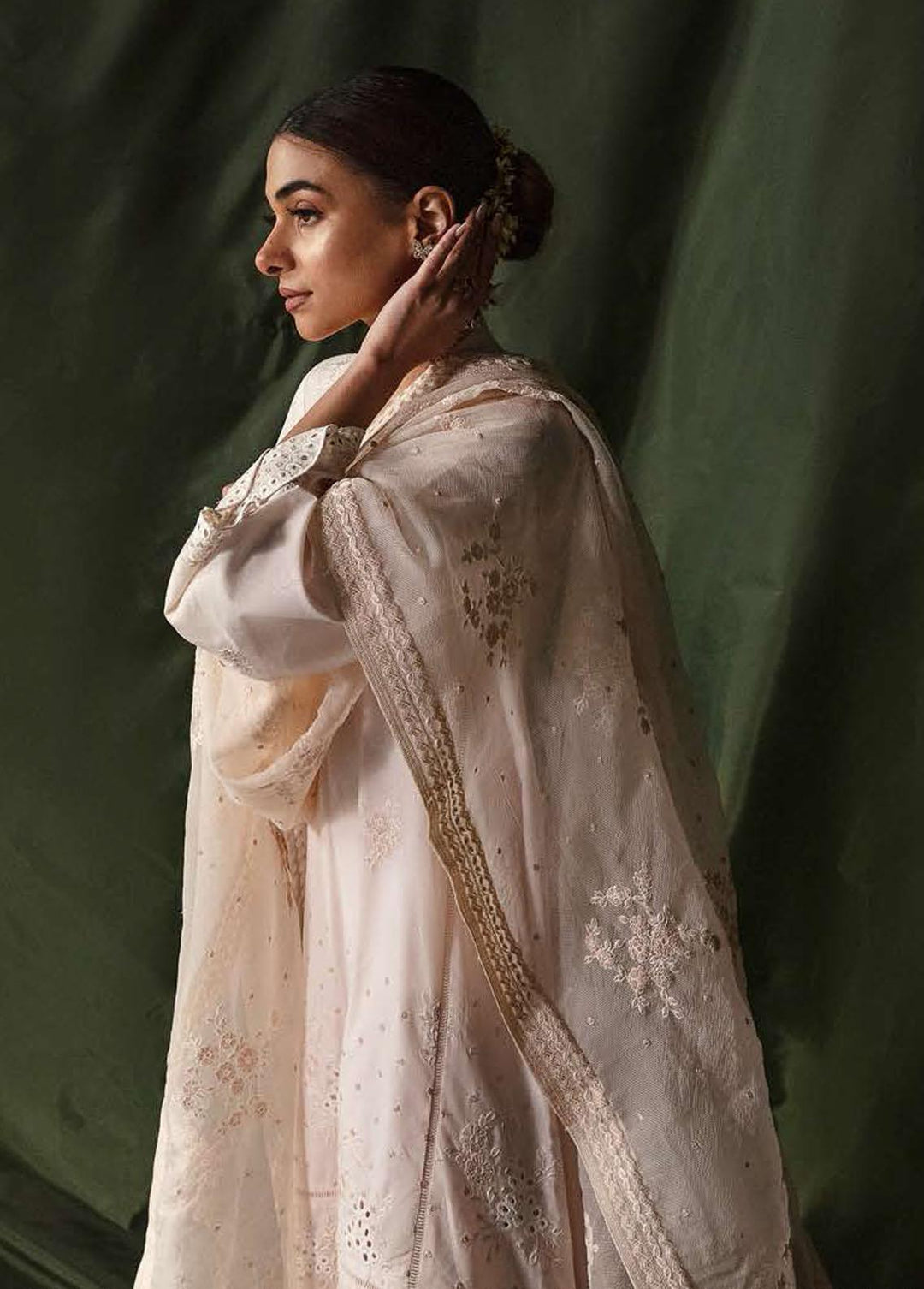 Mahiri By Cross Stitch Embroidered Lawn Suits Unstitched 3 Piece CS23M 01 Burnished Hues - Summer Collection