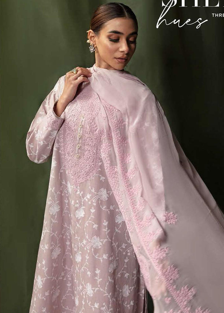 Mahiri By Cross Stitch Embroidered Lawn Suits Unstitched 3 Piece CS23M 01 Burnished Hues - Summer Collection