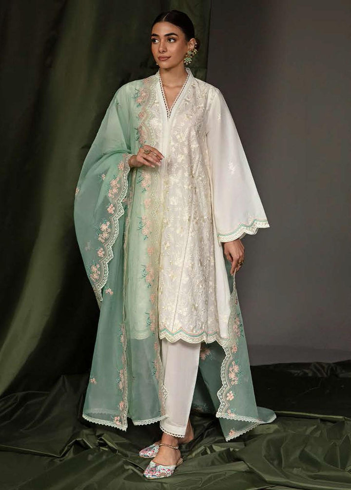 Mahiri By Cross Stitch Embroidered Lawn Suits Unstitched 3 Piece CS23M 02 Blooming Serene - Summer Collection
