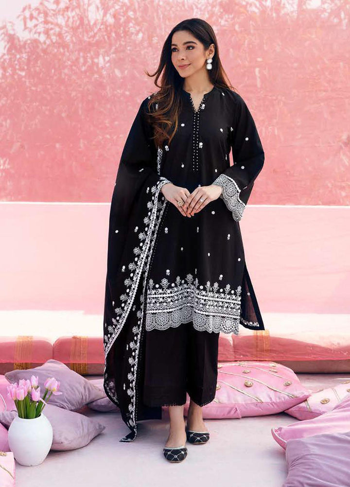 Mahiri By Cross Stitch Embroidered Lawn Suits Unstitched 3 Piece CS23M-V2 05 Raven Bloom - Summer Collection
