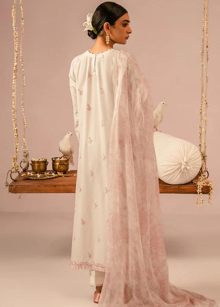 Mahiri by Cross Stitch Embroidered Lawn Suit Unstitched 3 Piece CS24M2 Ivory Cream