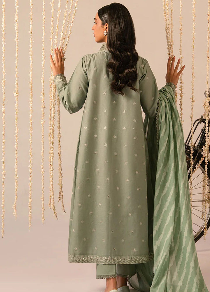Mahiri by Cross Stitch Embroidered Lawn Suit Unstitched 3 Piece CS24M2 Sage Green