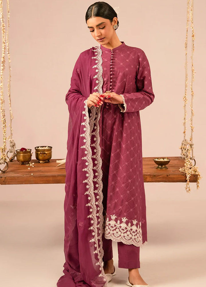 Mahiri by Cross Stitch Embroidered Lawn Suit Unstitched 3 Piece CS24M2 Violet Quartz