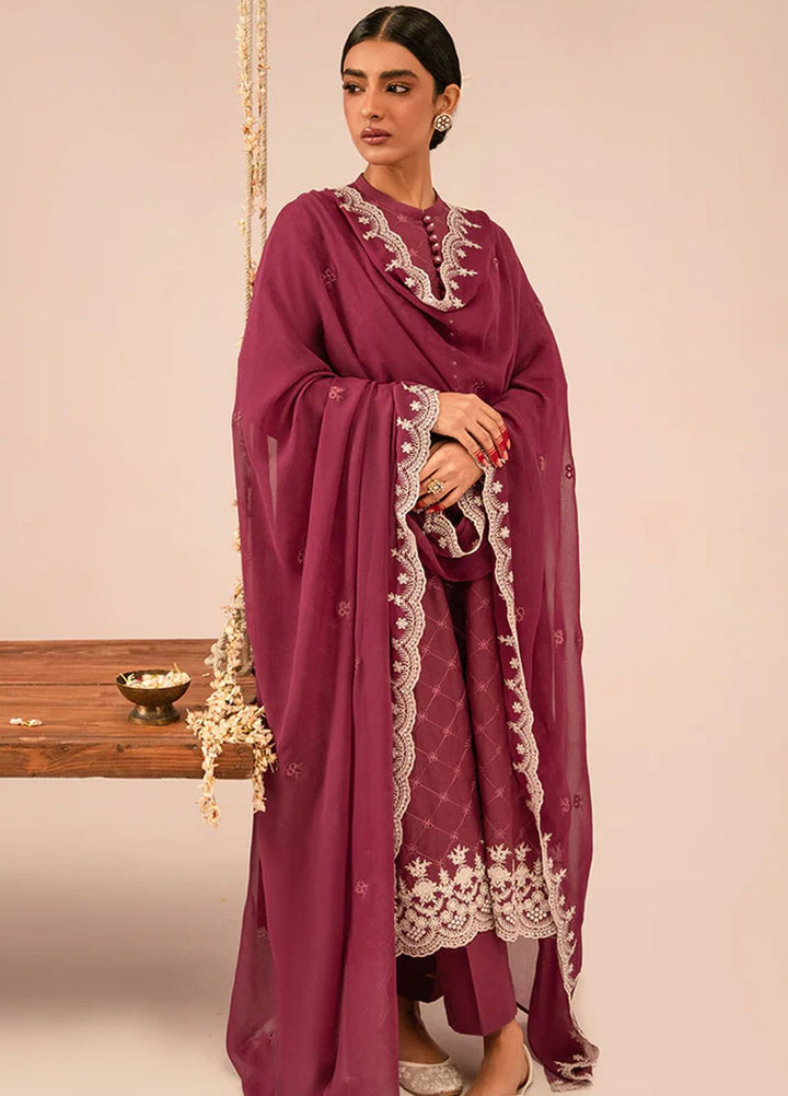 Mahiri by Cross Stitch Embroidered Lawn Suit Unstitched 3 Piece CS24M2 Violet Quartz