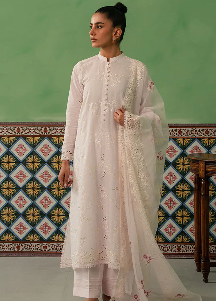 Mahiri by Cross Stitch Embroidered Lawn Suits Unstitched 3 Piece CS24M D-04 Heavenly Pink - Summer Collection