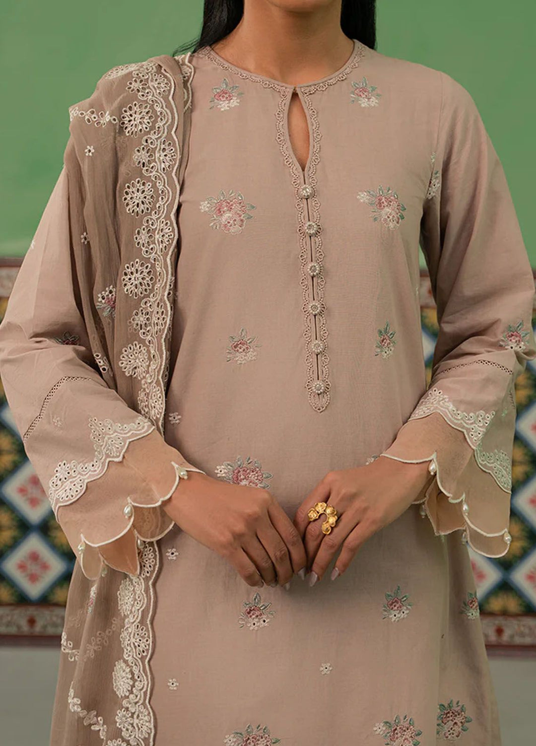 Mahiri by Cross Stitch Embroidered Lawn Suits Unstitched 3 Piece CS24M D-06 Summer Bloom - Summer Collection