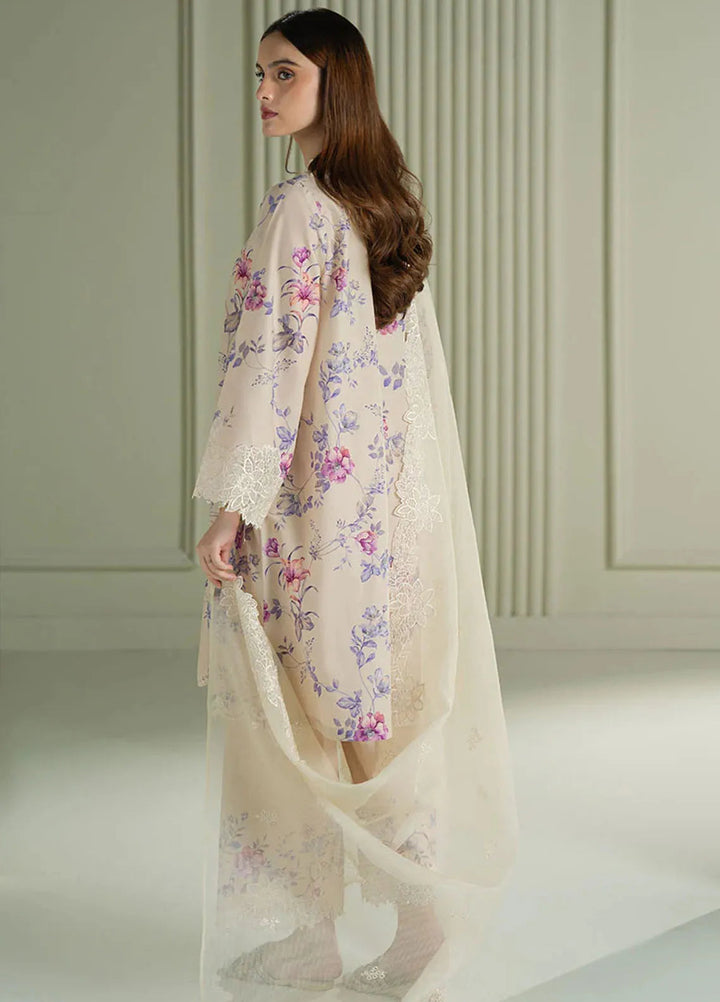 Mahiri by Cross Stitch Embroidered Lawn Suits Unstitched 3 Piece CS25ML Blooming Sand - Summer Collection