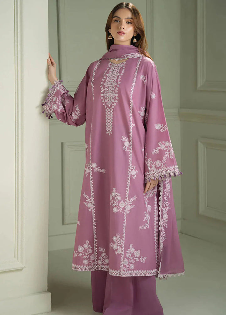 Mahiri by Cross Stitch Embroidered Lawn Suits Unstitched 3 Piece CS25ML Orchid Glaze - Summer Collection