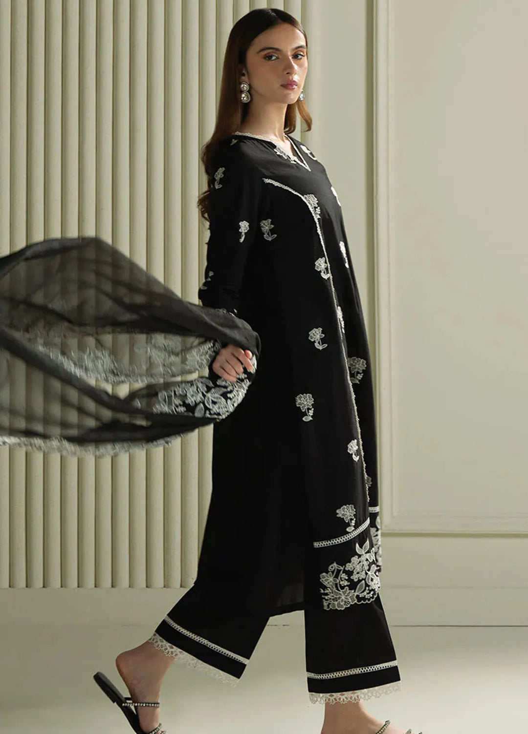 Mahiri by Cross Stitch Embroidered Lawn Suits Unstitched 3 Piece CS25ML Raven Mesh - Summer Collection