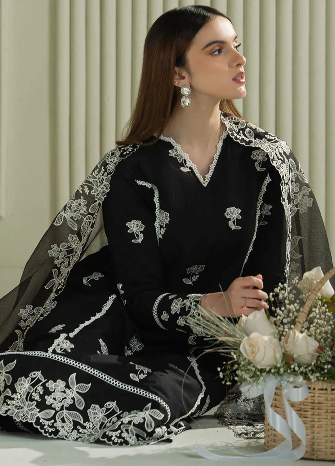 Mahiri by Cross Stitch Embroidered Lawn Suits Unstitched 3 Piece CS25ML Raven Mesh - Summer Collection