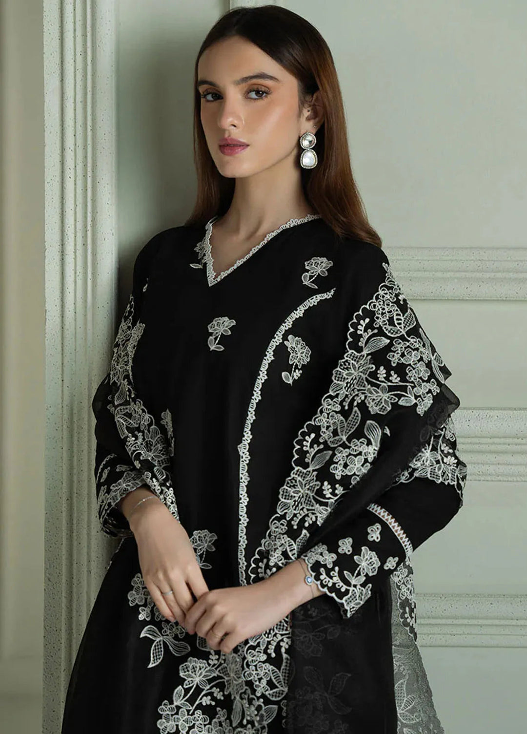 Mahiri by Cross Stitch Embroidered Lawn Suits Unstitched 3 Piece CS25ML Raven Mesh - Summer Collection