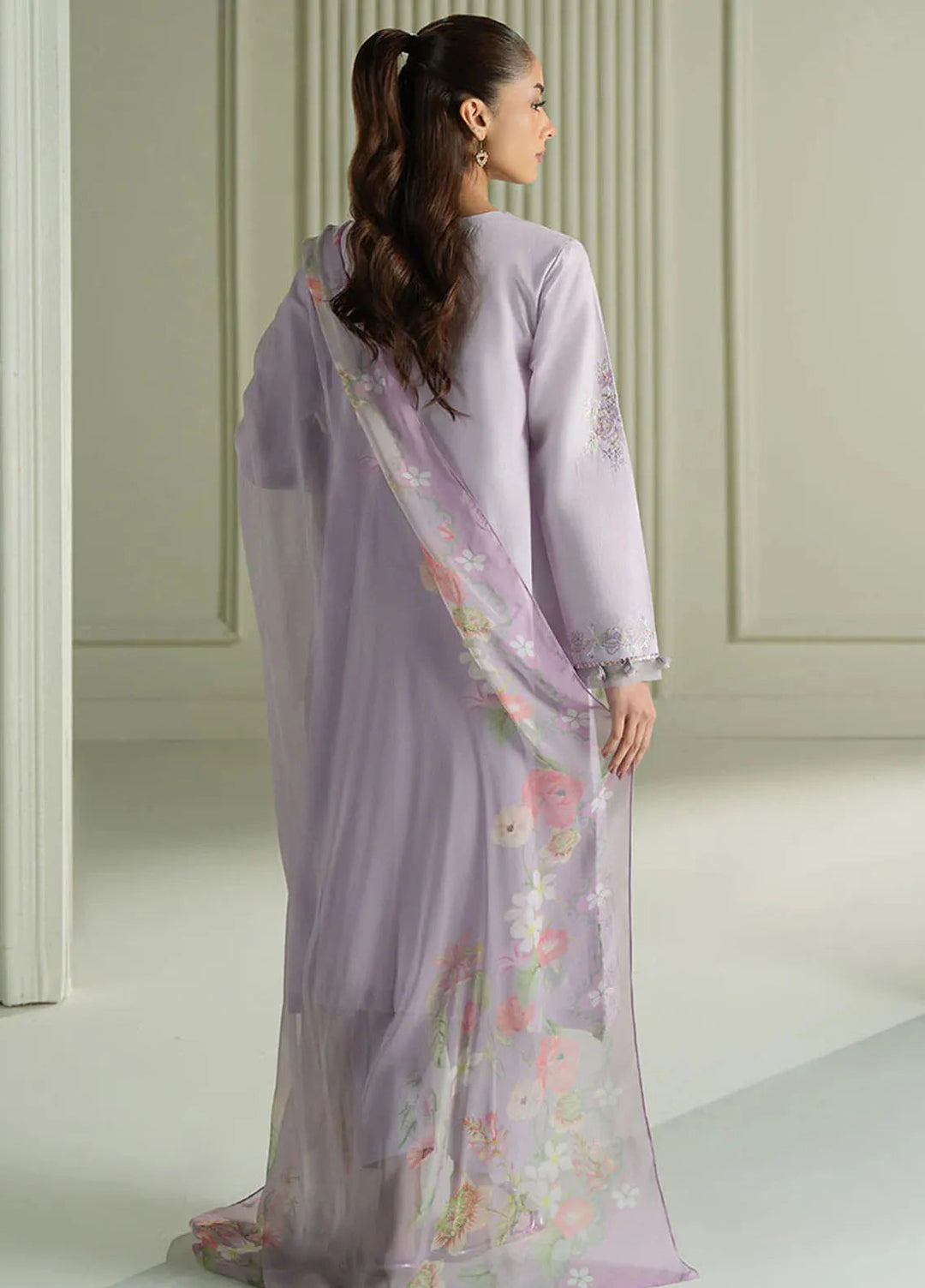 Mahiri by Cross Stitch Embroidered Lawn Suits Unstitched 3 Piece CS25ML Violet Veil - Summer Collection