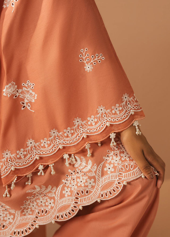 Mahiri by Cross Stitch Embroidered Lawn Suits Unstitched 3 Piece CS25ML4 Coral Charm - Summer Collection