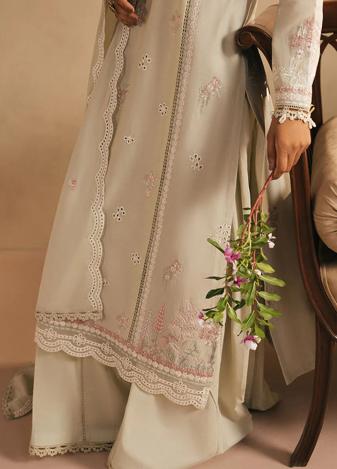 Mahiri by Cross Stitch Embroidered Lawn Suits Unstitched 3 Piece CS25ML4 Frosted Mint - Summer Collection