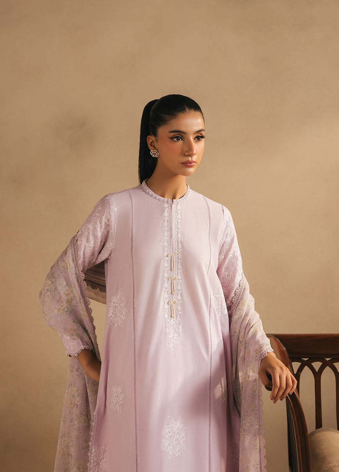 Mahiri by Cross Stitch Embroidered Lawn Suits Unstitched 3 Piece CS25ML4 Lavender Dream - Summer Collection