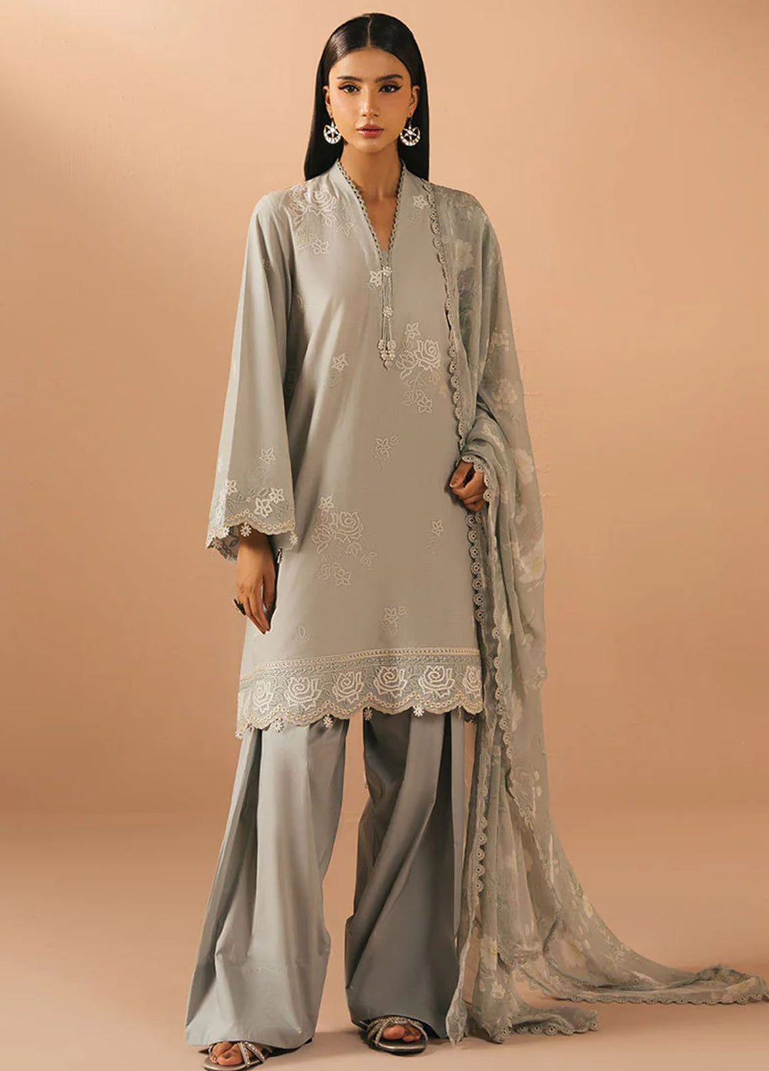 Mahiri by Cross Stitch Embroidered Lawn Suits Unstitched 3 Piece CS25ML4 Livia Floret - Summer Collection