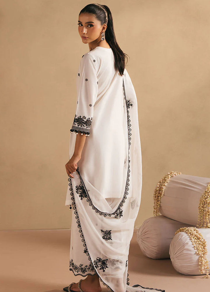 Mahiri by Cross Stitch Embroidered Lawn Suits Unstitched 3 Piece CS25ML4 Monochrome Bliss - Summer Collection