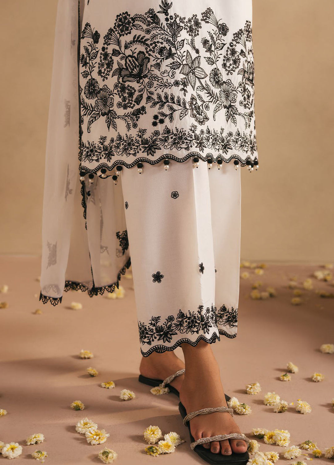 Mahiri by Cross Stitch Embroidered Lawn Suits Unstitched 3 Piece CS25ML4 Monochrome Bliss - Summer Collection