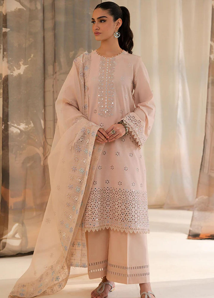 Mahiri By Cross Stitch Embroidered Lawn Suits Unstitched 3 Piece CS23M-V4 Adobe Rose - Summer Collection