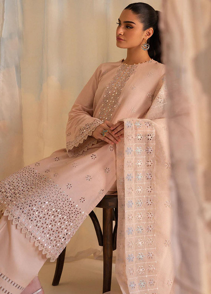 Mahiri By Cross Stitch Embroidered Lawn Suits Unstitched 3 Piece CS23M-V4 Adobe Rose - Summer Collection