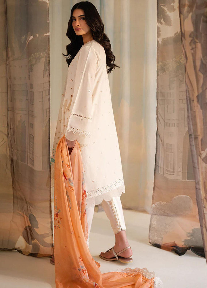 Mahiri By Cross Stitch Embroidered Lawn Suits Unstitched 3 Piece CS23M-V4 Coral Fleck - Summer Collection