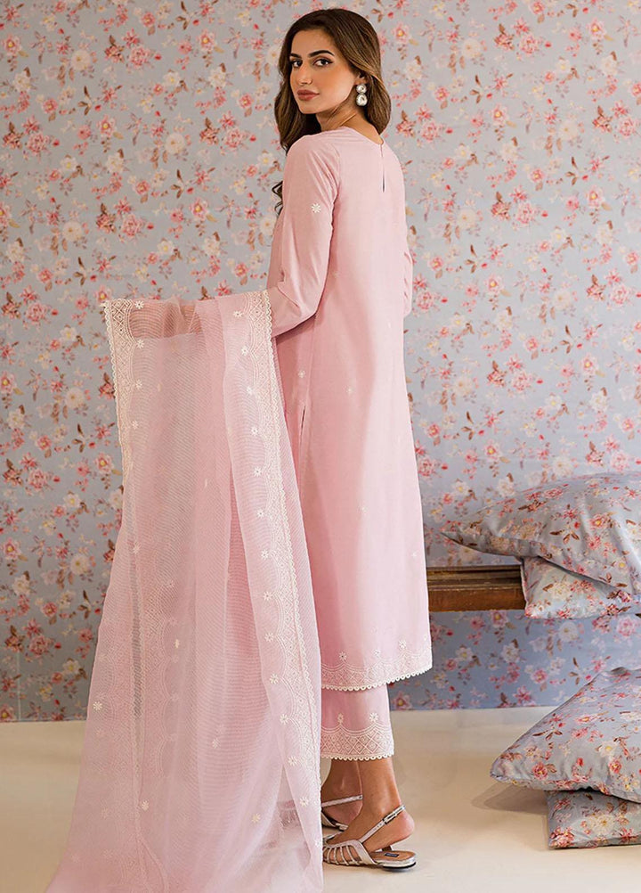 Mahiri By Cross Stitch Embroidered Lawn Suits Unstitched 3 Piece CS23M-V5 D-03 Icy Pink - Summer Collection