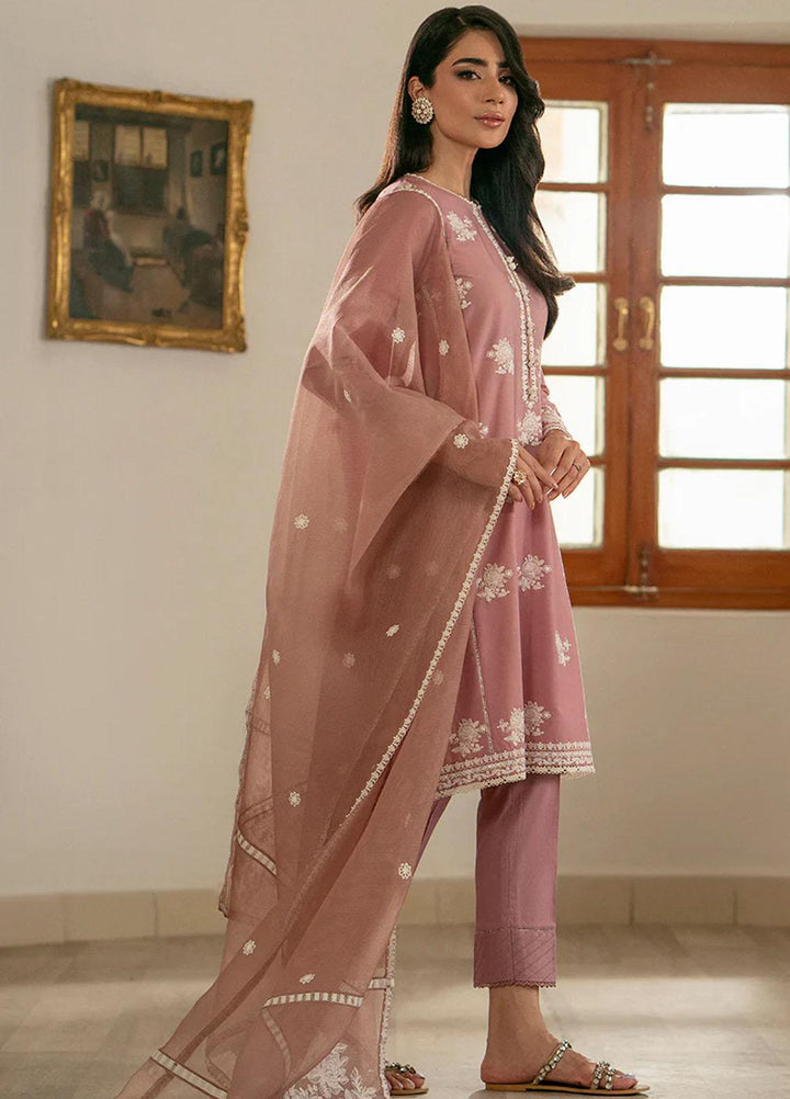 Mahiri By Cross Stitch Embroidered Cambric Suits Unstitched 3 Piece CS23M-V6 D-01 Rosy Muze - Festive Collection
