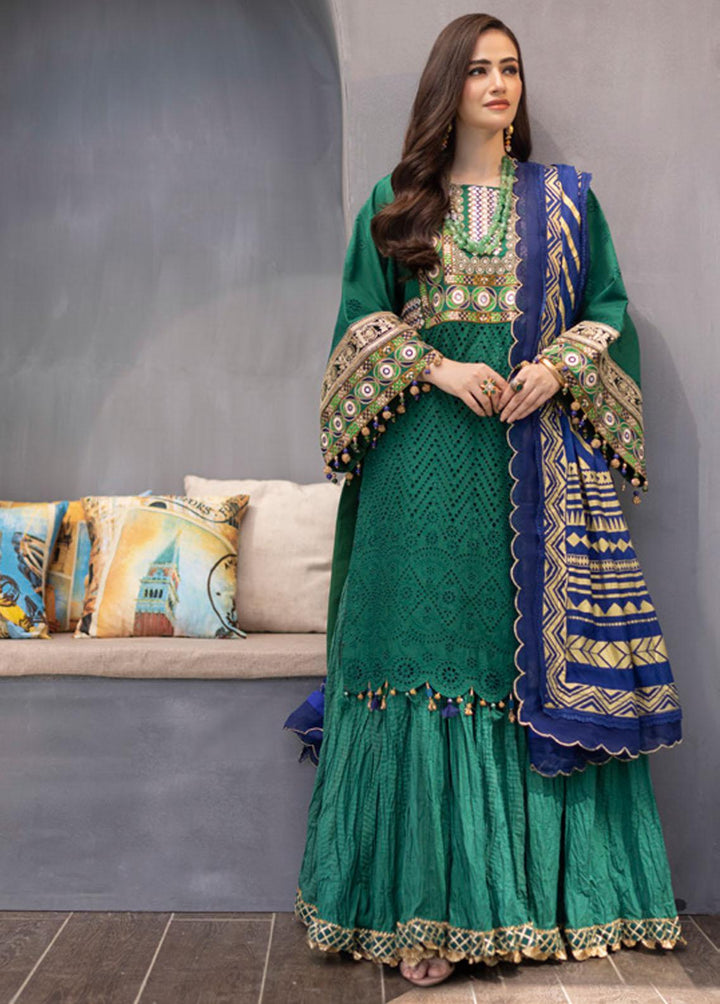 Mahiymaan By Al Zohaib Embroidered Lawn Suits Unstitched 3 Piece AZ22M 01 - Luxury Collection