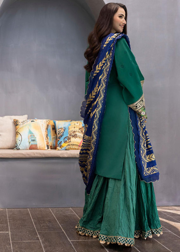 Mahiymaan By Al Zohaib Embroidered Lawn Suits Unstitched 3 Piece AZ22M 01 - Luxury Collection