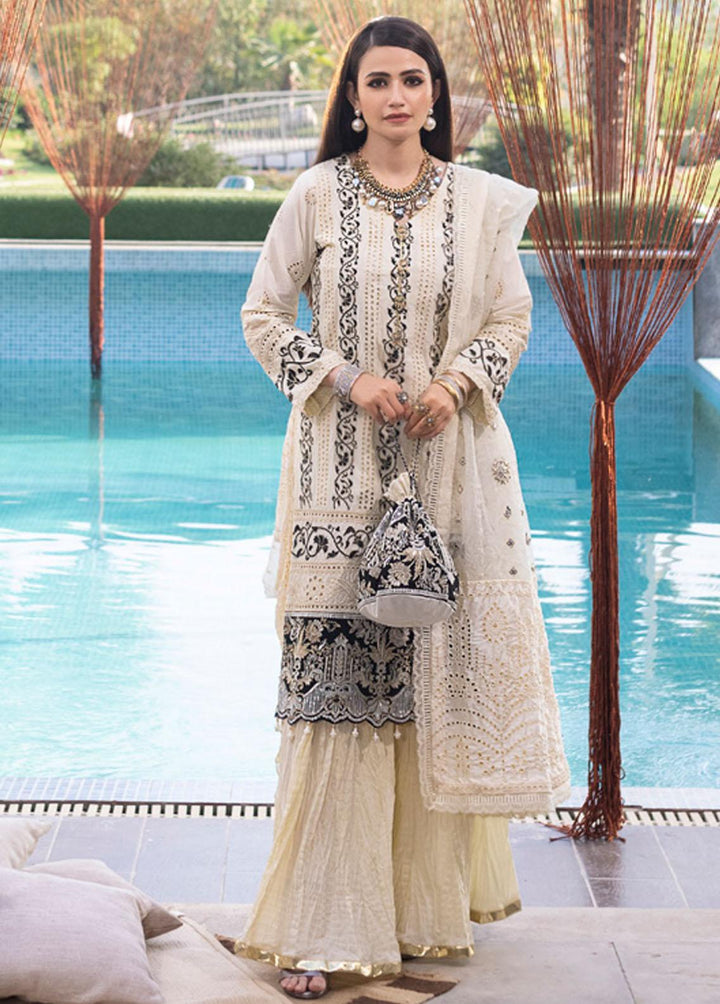 Mahiymaan By Al Zohaib Embroidered Lawn Suits Unstitched 3 Piece AZ22M 02 - Luxury Collection