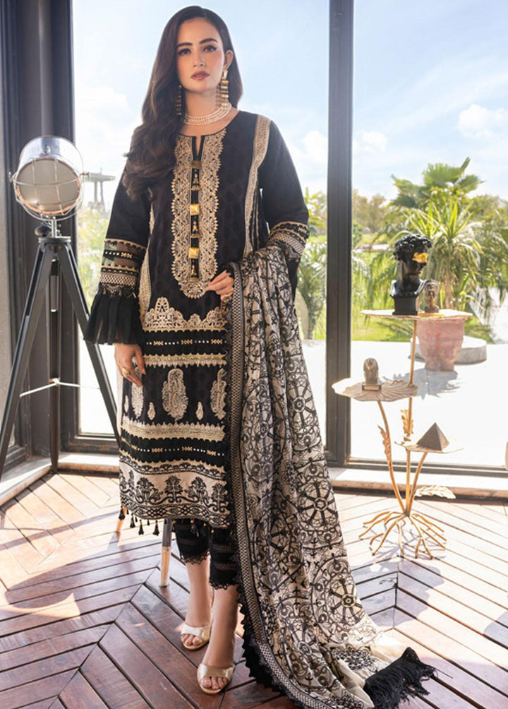 Mahiymaan By Al Zohaib Embroidered Lawn Suits Unstitched 3 Piece AZ22M 03 - Luxury Collection