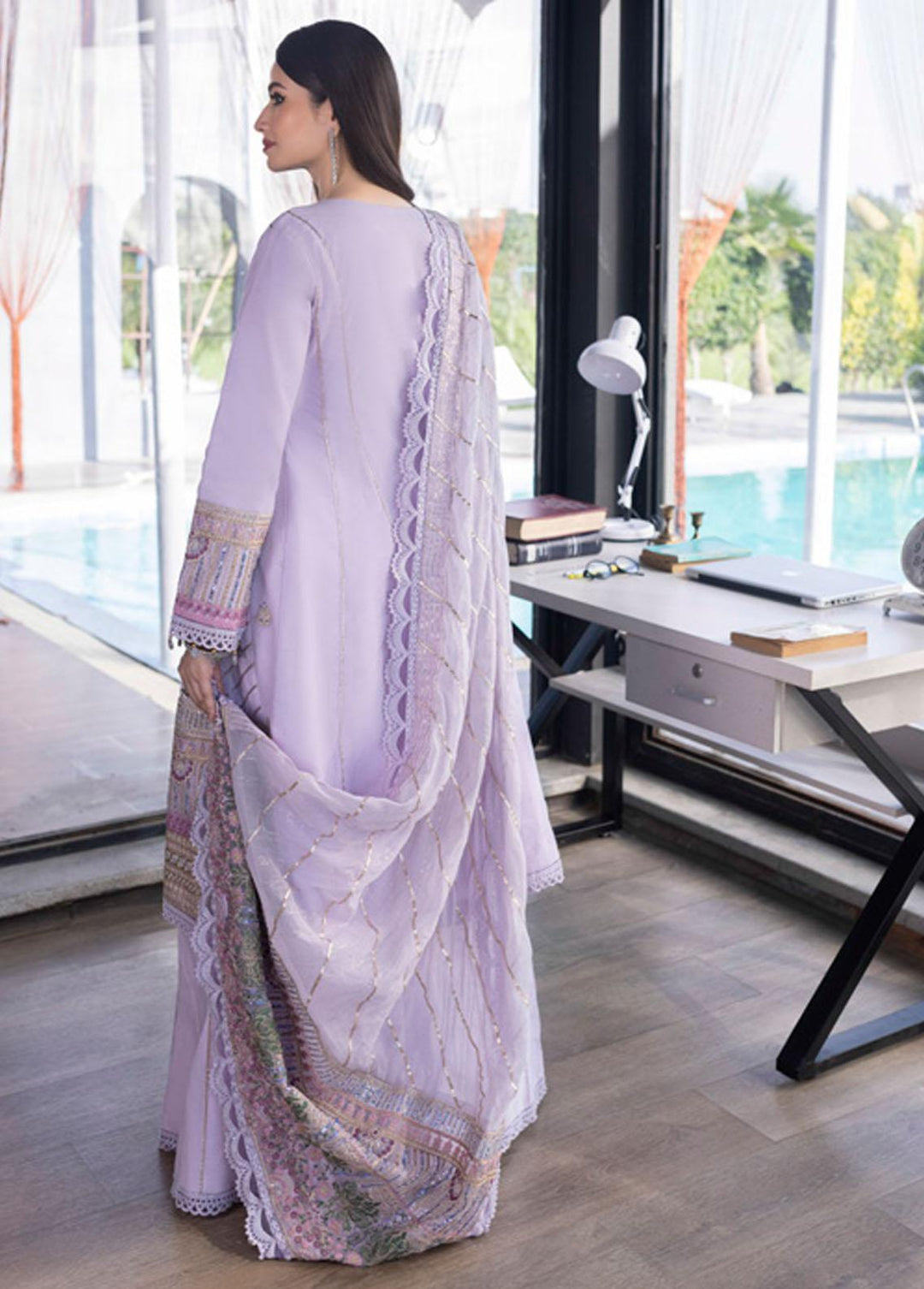 Mahiymaan By Al Zohaib Embroidered Lawn Suits Unstitched 3 Piece AZ22M 04A - Luxury Collection