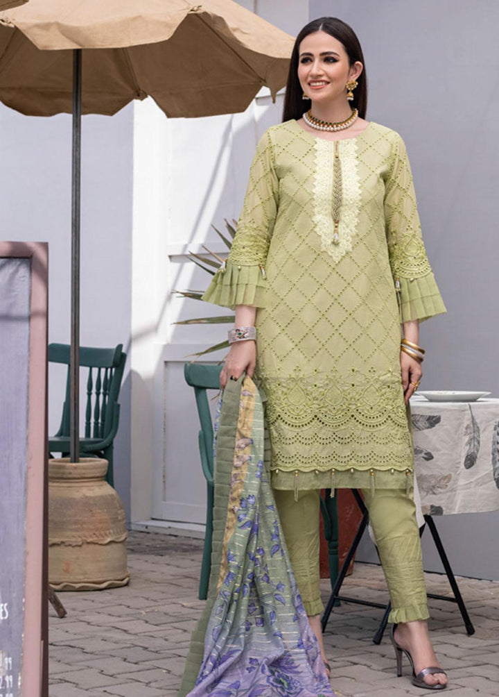 Mahiymaan By Al Zohaib Embroidered Lawn Suits Unstitched 3 Piece AZ22M 06A - Luxury Collection