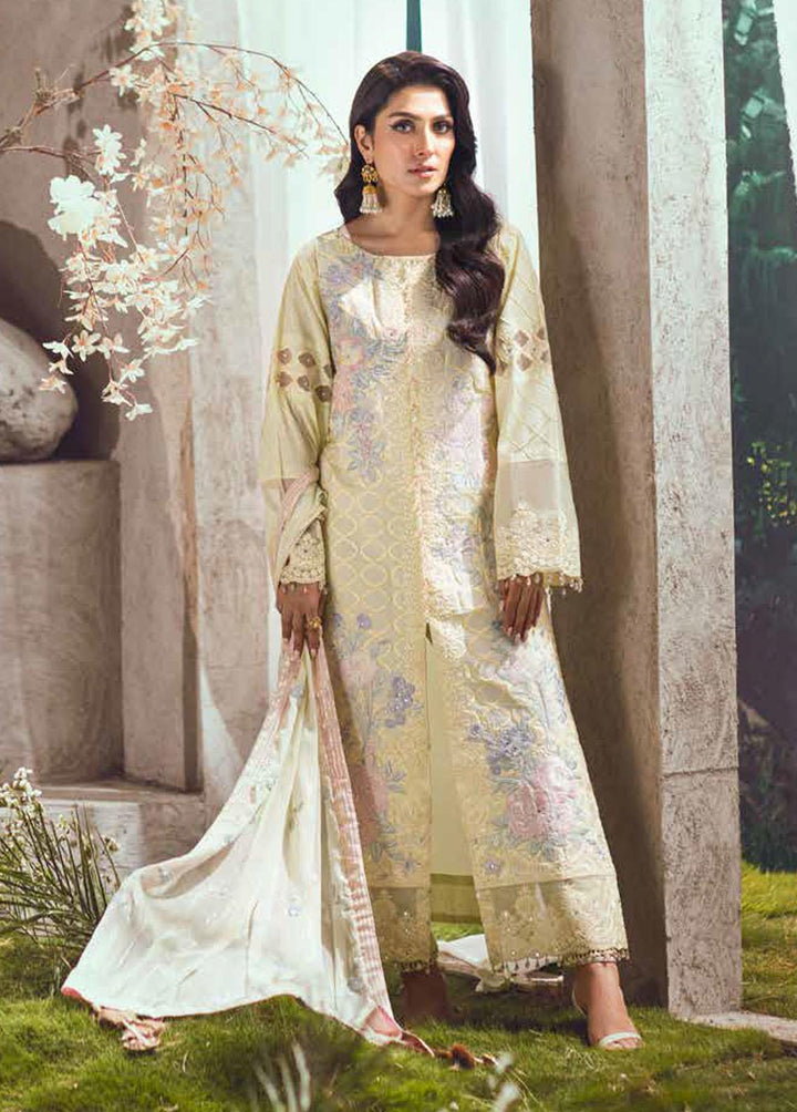 Mahiymaan by Al Zohaib Embroidered Lawn Suits Unstitched 3 Piece MAH23L M03 FLORAL ENCHANT - Summer Collection