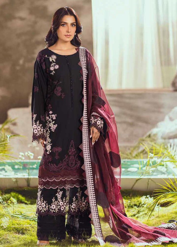 Mahiymaan by Al Zohaib Embroidered Lawn Suits Unstitched 3 Piece MAH23L M04 LAVISH BLOOMS - Summer Collection
