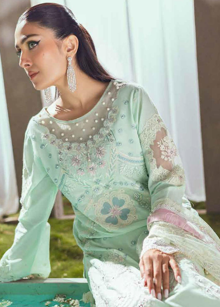 Mahiymaan by Al Zohaib Embroidered Lawn Suits Unstitched 3 Piece MAH23L M05 PETAL WHIMSY - Summer Collection