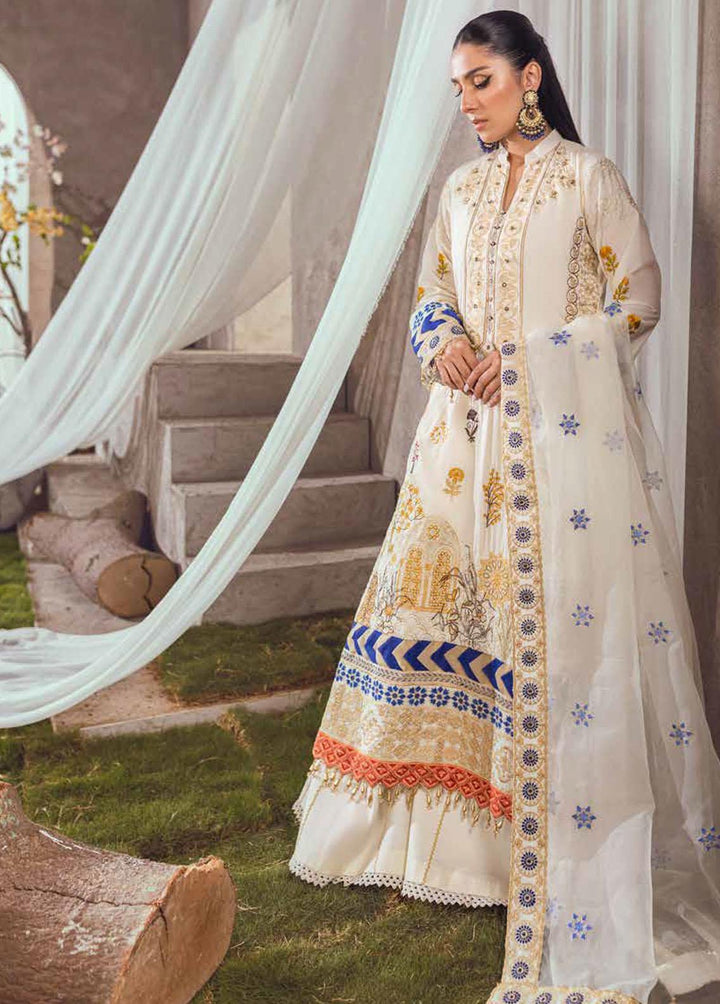 Mahiymaan by Al Zohaib Embroidered Lawn Suits Unstitched 3 Piece MAH23L M07 GRACEFUL PETALS - Summer Collection