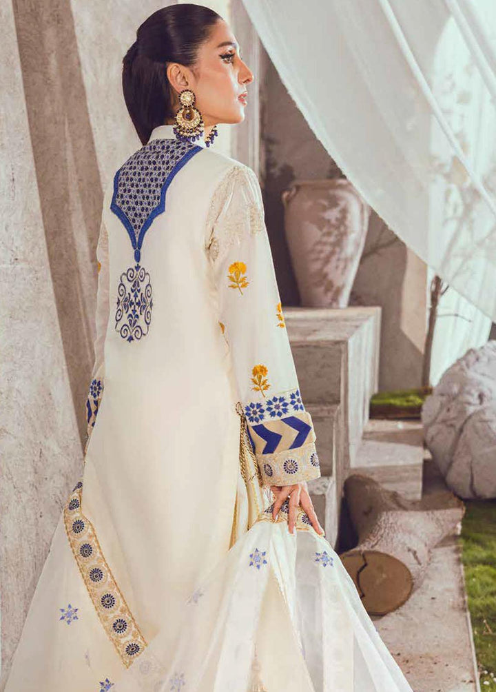 Mahiymaan by Al Zohaib Embroidered Lawn Suits Unstitched 3 Piece MAH23L M07 GRACEFUL PETALS - Summer Collection