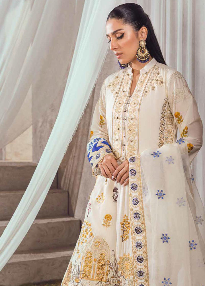 Mahiymaan by Al Zohaib Embroidered Lawn Suits Unstitched 3 Piece MAH23L M07 GRACEFUL PETALS - Summer Collection
